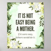 "Het is niet gemakkelijk om moeder te zijn" - The  Poster (Voorkant)