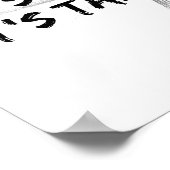 Het is niet gemakkelijk - Taekwondo Grey Poster (Hoek)