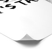 Het is niet gemakkelijk - Taekwondo grijs Poster (Hoek)