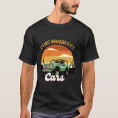 Het is niet hamsteren als het auto's grappige retr t-shirt (Voorkant)