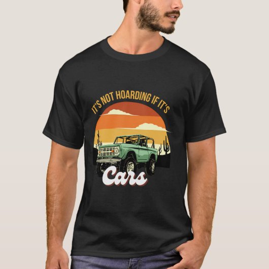 Het is niet hamsteren als het auto's grappige retr t-shirt (Voorkant)