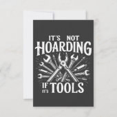 Het is niet hamsteren als het gereedschap Mechanic Bedankkaart (Voorkant)