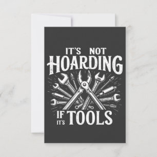 Het is niet hamsteren als het gereedschap Mechanic Bedankkaart