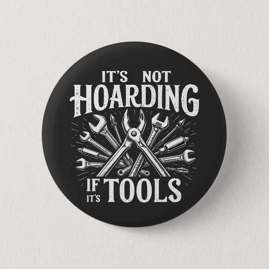 Het is niet hamsteren als het gereedschap Mechanic Ronde Button 5,7 Cm (Voorkant)