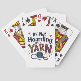 Het is niet hamsteren als het om garen gaat Haakca Pokerkaarten