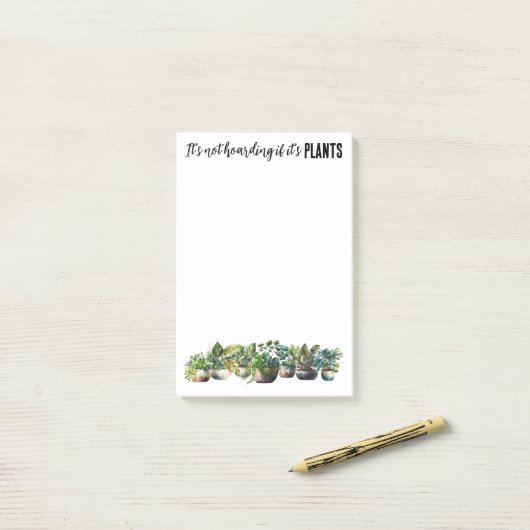 Het is niet hamsteren als het planten zijn post-it® notes (Op bureau)