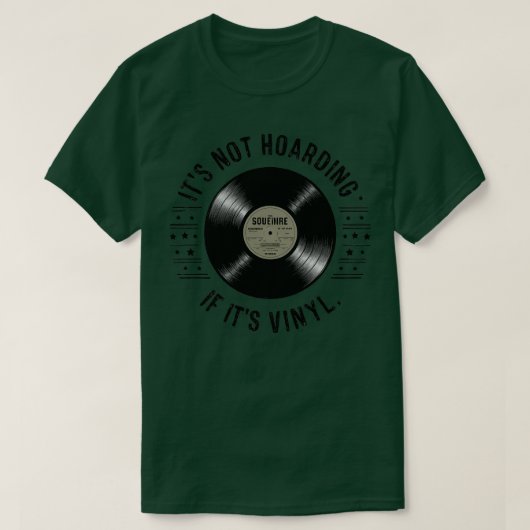 Het is niet hamsteren van zijn vinyl t-shirt (Design voorkant)