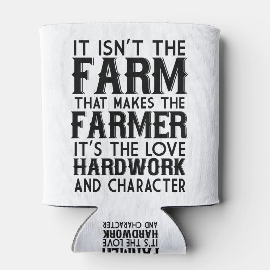 Het is niet het Boerderij dat de boer maakt Blikjeskoeler (Achterkant)