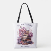 Het is niet het hamsteren van zijn boeken, boekenl tote bag (Achterkant)