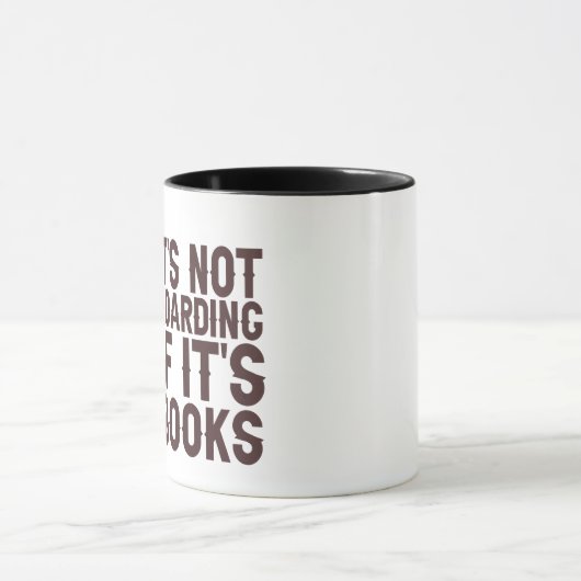 Het is niet Hoarding als het Boeken Grappig Book L Mok (Midden)