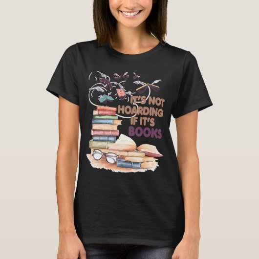Het is niet Hoarding als het Boeken Magical Book R T-shirt (Voorkant)