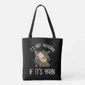 Het is niet Hoarding als het Yarn is Tote Bag (Achterkant)