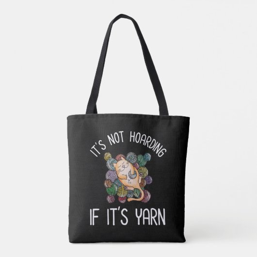 Het is niet Hoarding als het Yarn is Tote Bag (Achterkant)