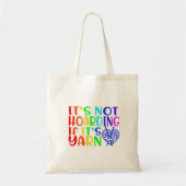 Het is niet Hoarding als het Yarn (KNIT) Canvas ta Tote Bag (Voorkant)