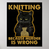 Het is niet Hoarding als het Yarn Knitting Lover K Poster (Voorkant)