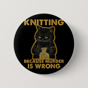 Het is niet Hoarding als het Yarn Knitting Lover K Ronde Button 5,7 Cm