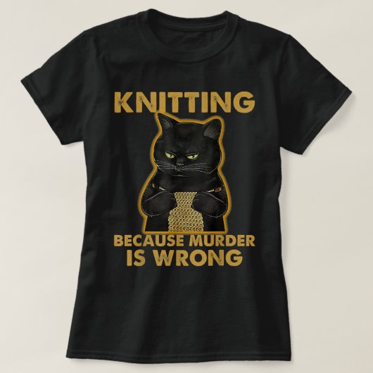 Het is niet Hoarding als het Yarn Knitting Lover K T-shirt (Design voorkant)