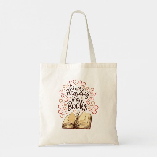 Het is niet hoarding als zijn boeken tote bag (Achterkant)