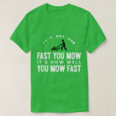 Het is niet hoe snel u het T-shirt van het Citaat  (Design voorkant)