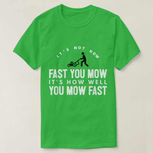 Het is niet hoe snel u het T-shirt van het Citaat  (Design voorkant)