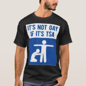 het is niet homo als het een amerikaans toneelspel t-shirt (Voorkant)