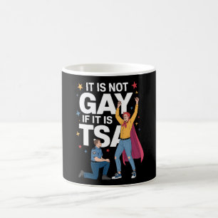 Het Is Niet Homoseksueel Als Het TSA Grappige Beve Koffiemok
