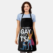 Het Is Niet Homoseksueel Als Het TSA Grappige Beve Schort (Gedragen)