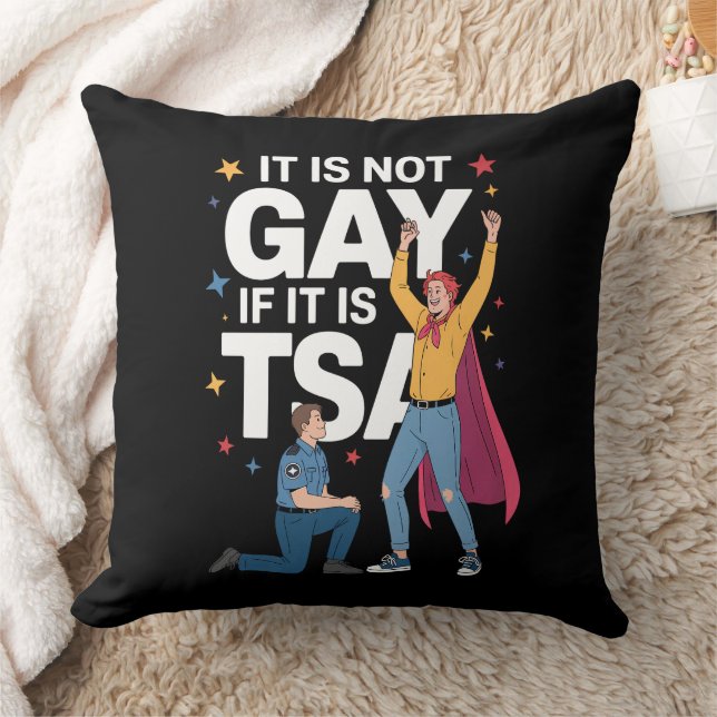 Het Is Niet Homoseksueel Als Het TSA Grappige Veil Kussen (Deken)