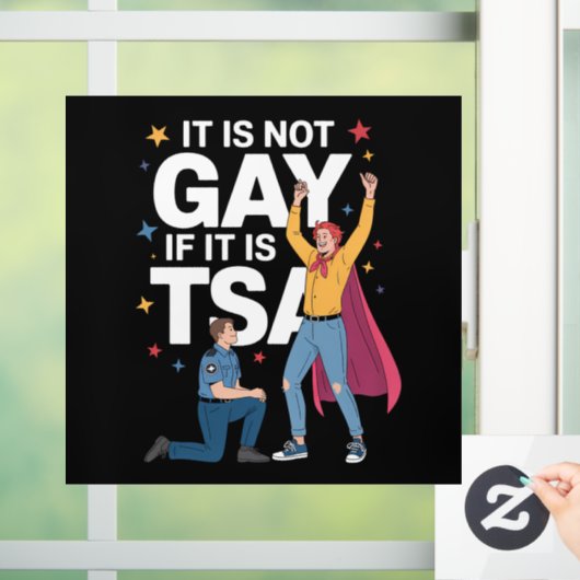 Het Is Niet Homoseksueel Als Het TSA Grappige Veil Raamsticker (Huis)