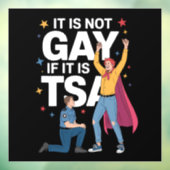 Het Is Niet Homoseksueel Als Het TSA Grappige Veil Raamsticker (Vel 3)