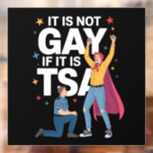 Het Is Niet Homoseksueel Als Het TSA Grappige Veil Raamsticker (Vel 2)