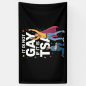Het Is Niet Homoseksueel Als Het TSA Grappige Veil Spandoek (Verticaal)