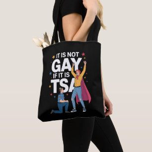Het Is Niet Homoseksueel Als Het TSA Grappige Veil Tote Bag