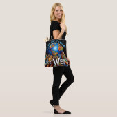 Het is niet jij, het is wij – Unity Globe Design Tote Bag (Op model)