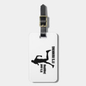 Het is niet joggen, het loopt bagagelabel (Voorkant verticaal)