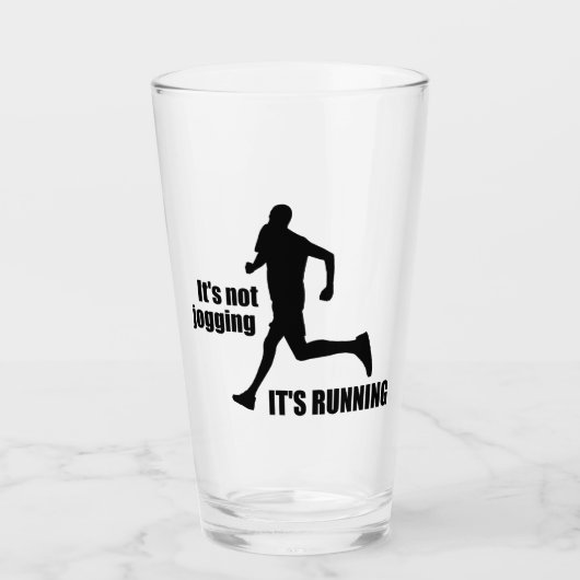 Het is niet joggen, het loopt glas (Voorkant)