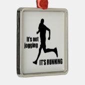 Het is niet joggen, het loopt metalen ornament (Rechts)
