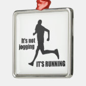 Het is niet joggen, het loopt metalen ornament (Links)