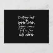 het is niet jouw schuld soms dat dappere vrouwen h briefkaart (Voorkant)