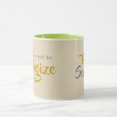 Het is niet laat om excuses aan te bieden mok (Midden)