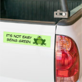 Het is niet makkelijk groen te zijn - Bumpersticke Bumpersticker (Op Truck)