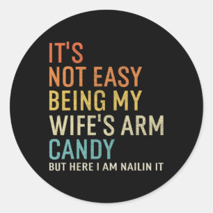 Het is niet makkelijk om de armversiering van mijn ronde sticker