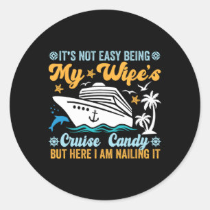 Het is niet makkelijk om de cruise-candy-fun-cruis ronde sticker