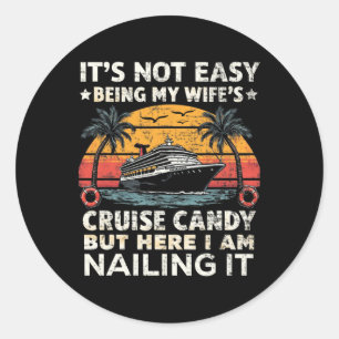 Het is niet makkelijk om de cruise snoep van mijn ronde sticker
