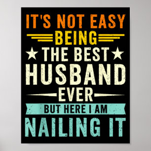 Het is niet makkelijk om de grappige echtgenoot ec poster