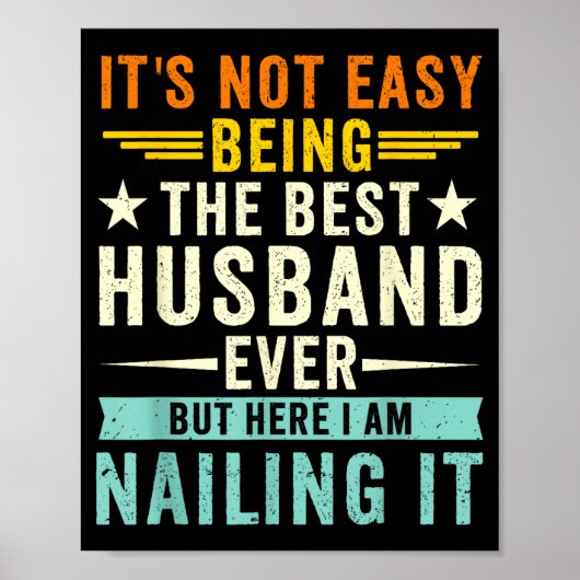 Het is niet makkelijk om de grappige echtgenoot ec poster (Voorkant)