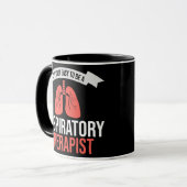 Het is niet makkelijk om een ademhalingstherapie t mok (Voorkant links)