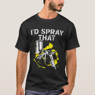 Het is niet makkelijk om een auto-lichaamsschilder t-shirt
