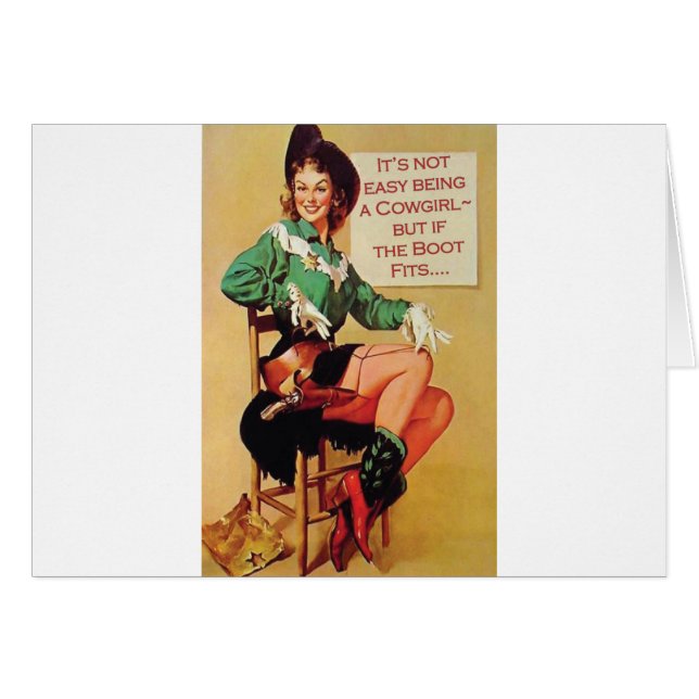 Het is niet makkelijk om een Cowgirl te zijn, maar (Voorkant Horizontaal)