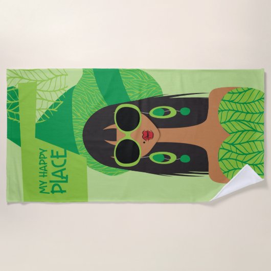 Het is niet makkelijk om een groene handdoek te zi (Voorkant)